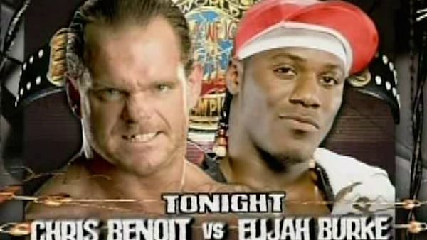Benoit faced Elijah Burke, just days before the Canadian's double-murder suicide.